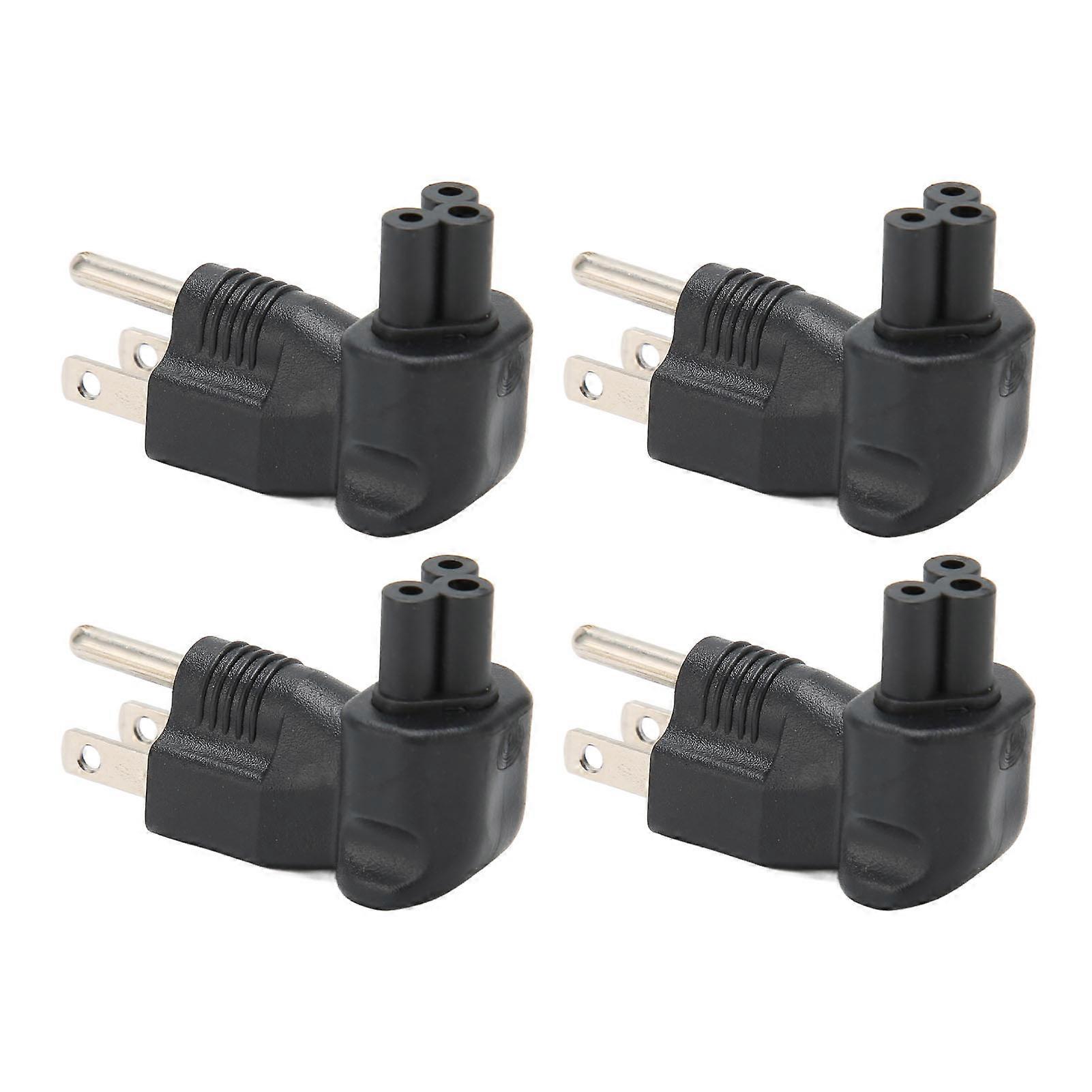 4pcs NEMA 5 15P to IEC320 C5 Power Adapter Professional Standard Computer Power Adapter