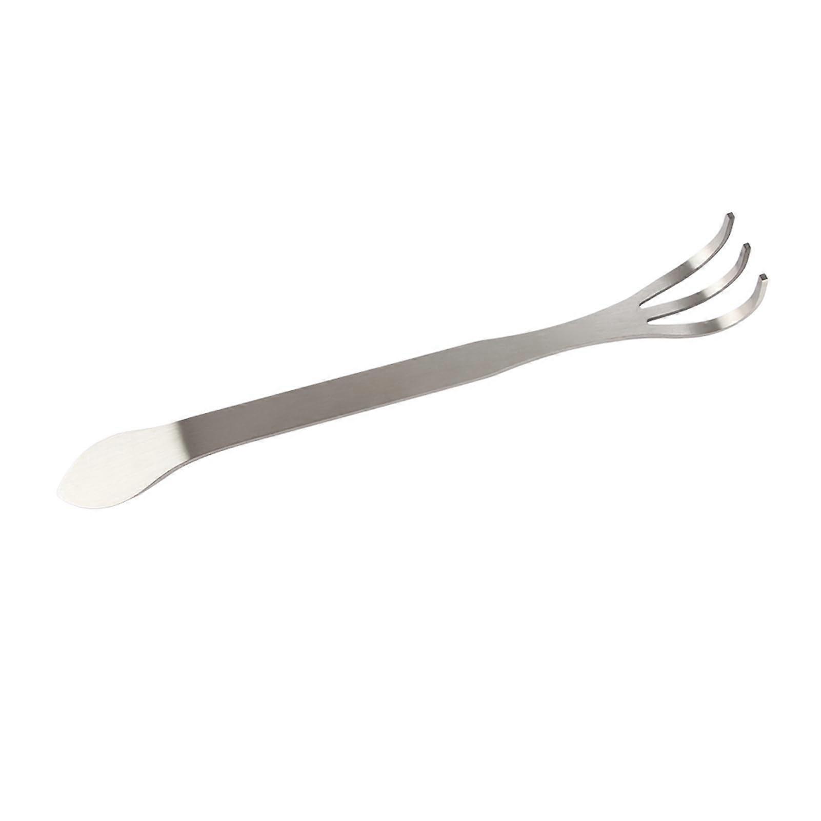 Stainless Steel Bonsai Rake 3-Plug Root Loosener, Ergonomic Handle, Multi-Purpose Bonsai Tool, Hard-Soil Compatible