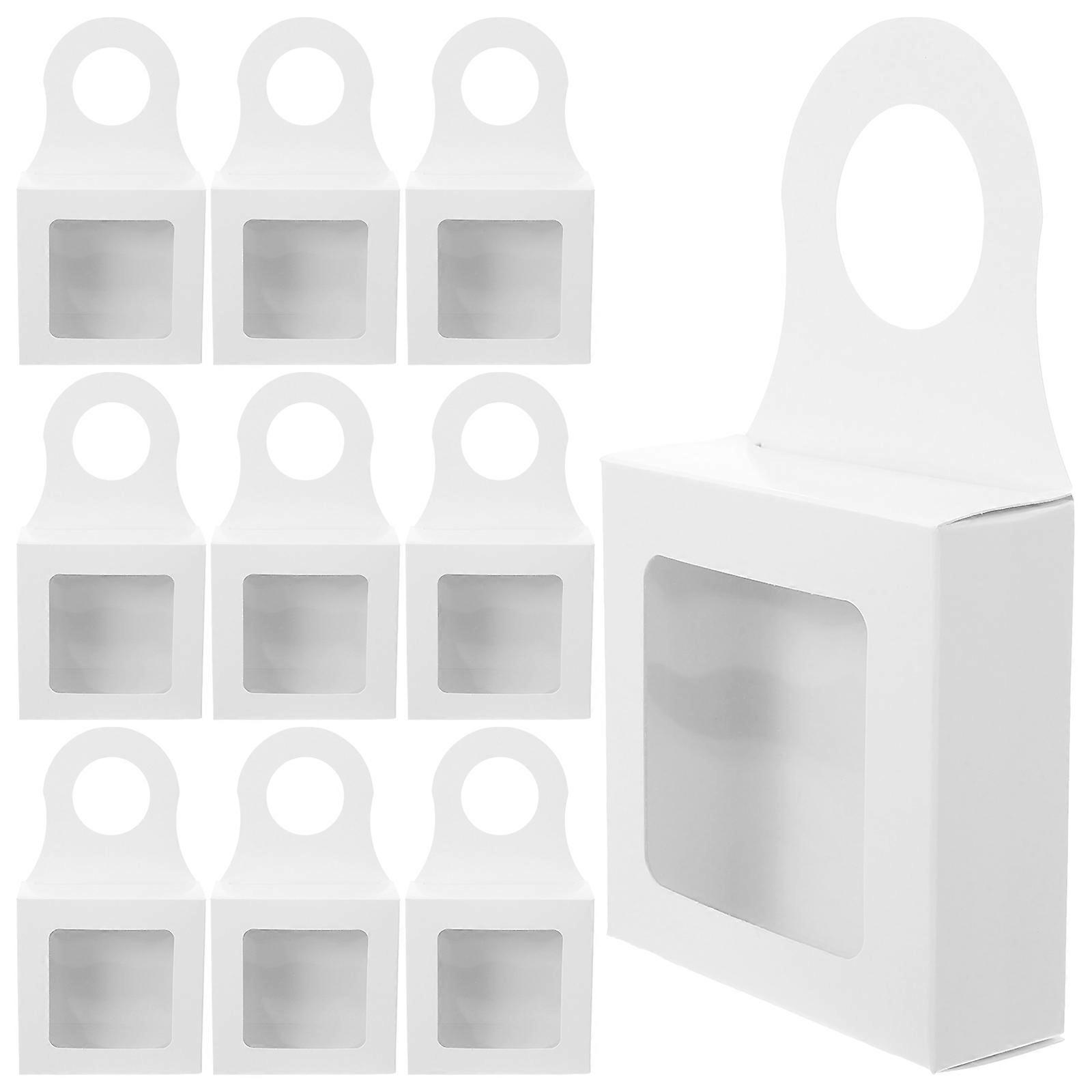 12 Pack Paper Box with Window – Sturdy Holder for Birthdays, Weddings, Housewarmings – Versatile Packaging for , Beer, Whiskey & Treats