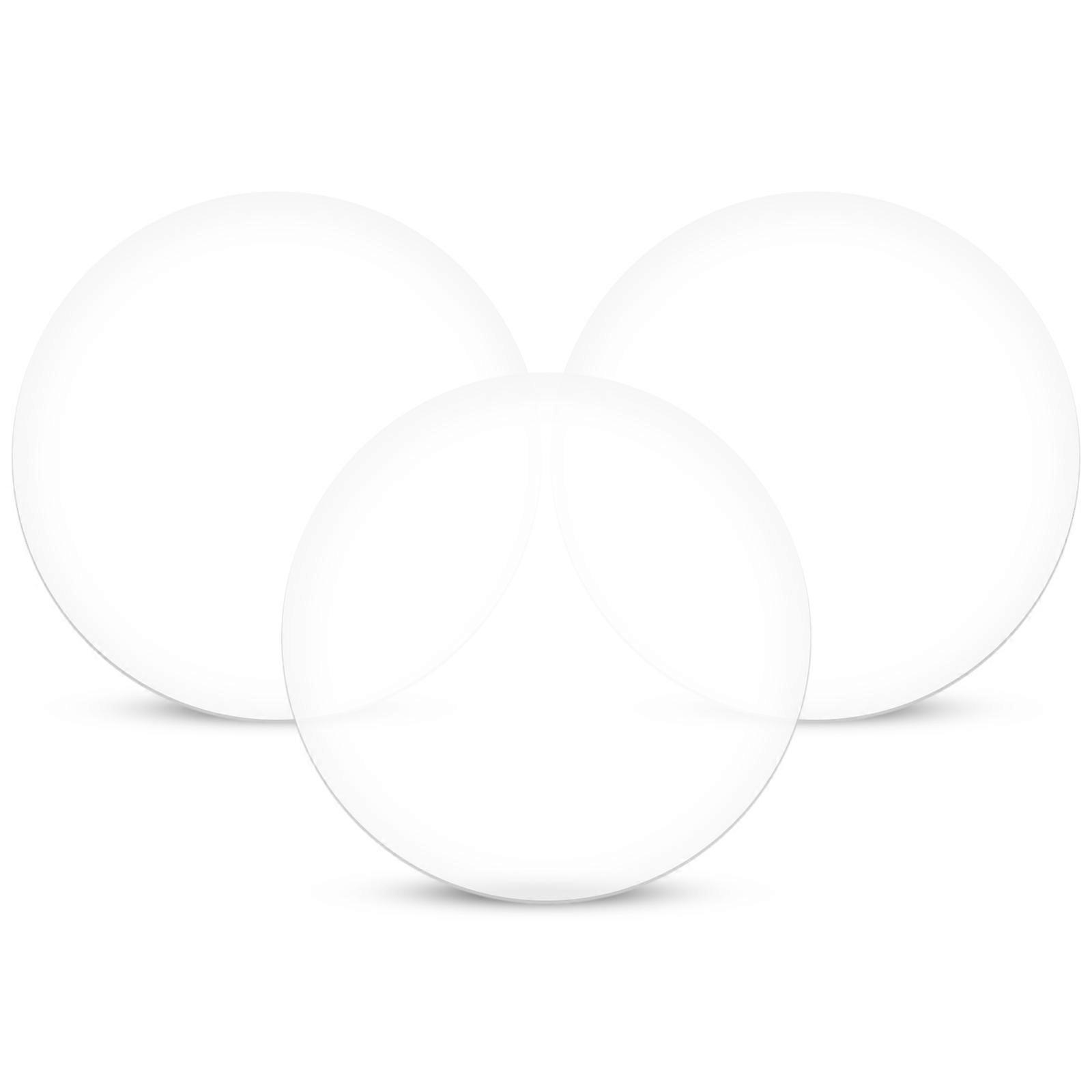 Clear Acrylic Round Discs for DIY Projects with High Transparency and Toughness 3Pcs