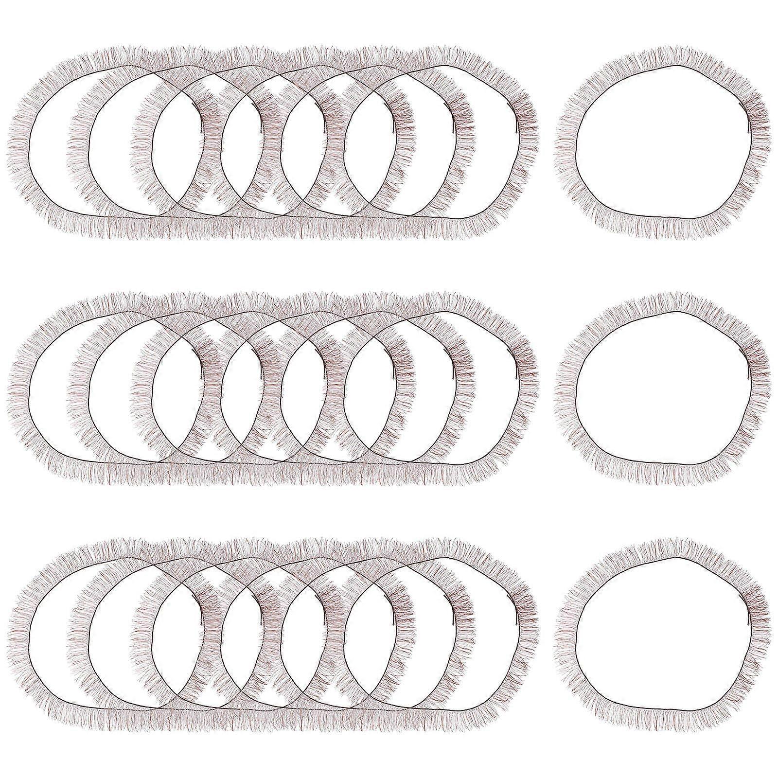 30pcs Doll Eyelashes Strips for Crafting Natural Look Decorative Lashes for Doll Making & DIY Projects