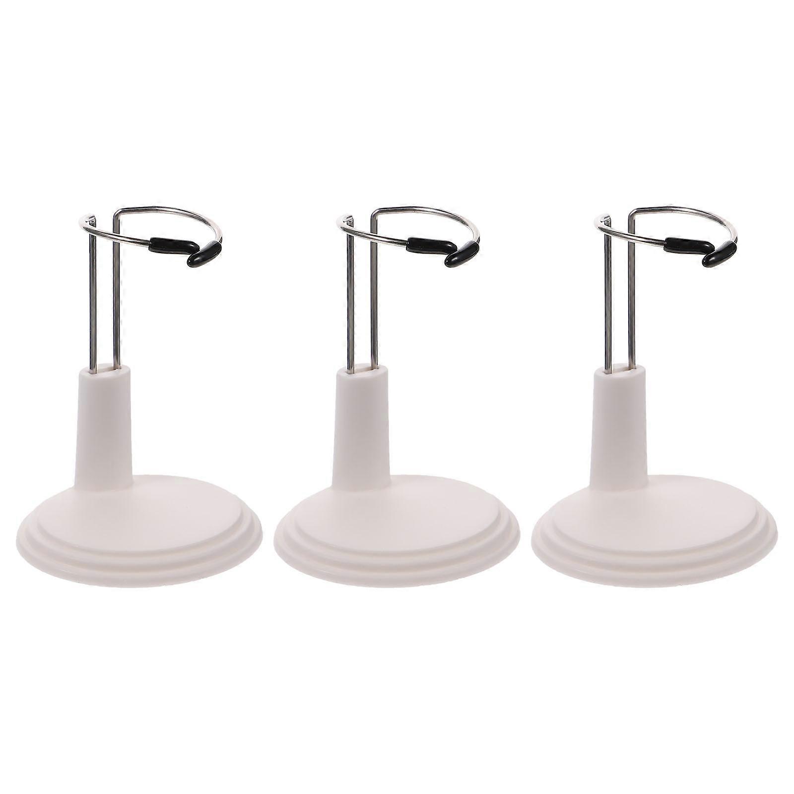 White Multi-functional Doll Stand Display Holder for Decor with and Sturdy Build