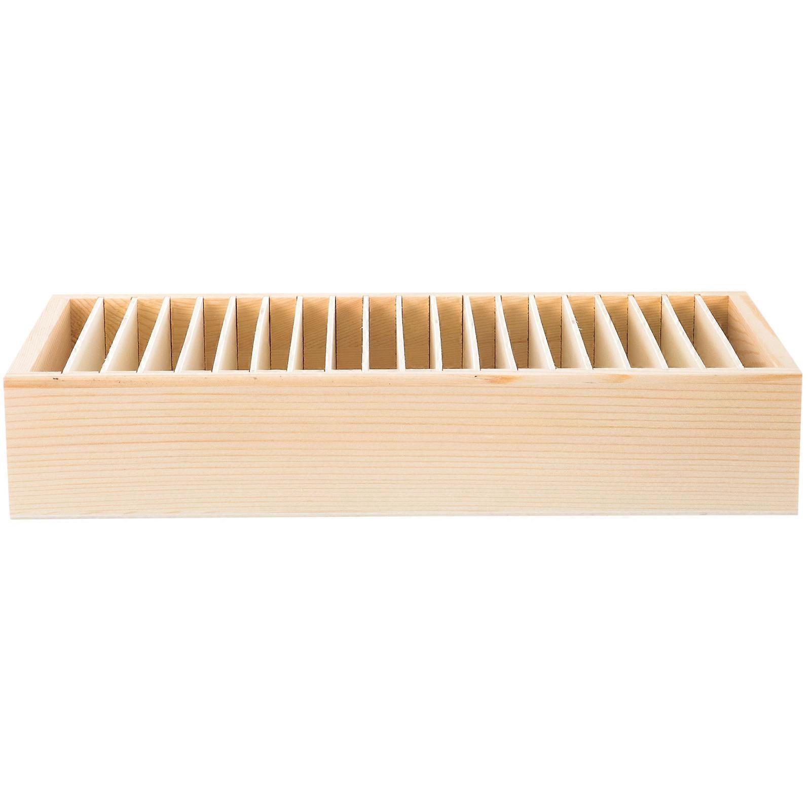 Khaki Ribbon Storage Organizer for Craft and Gift Ideal for Home Office Use 7.5 x 4.2 x 3.1 Inches