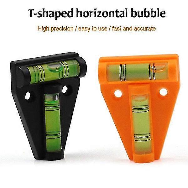 1 pc Mini T-type Spirit Level Measuring Instrument Triangular Level T-type Bubble Scale Plastic Tool