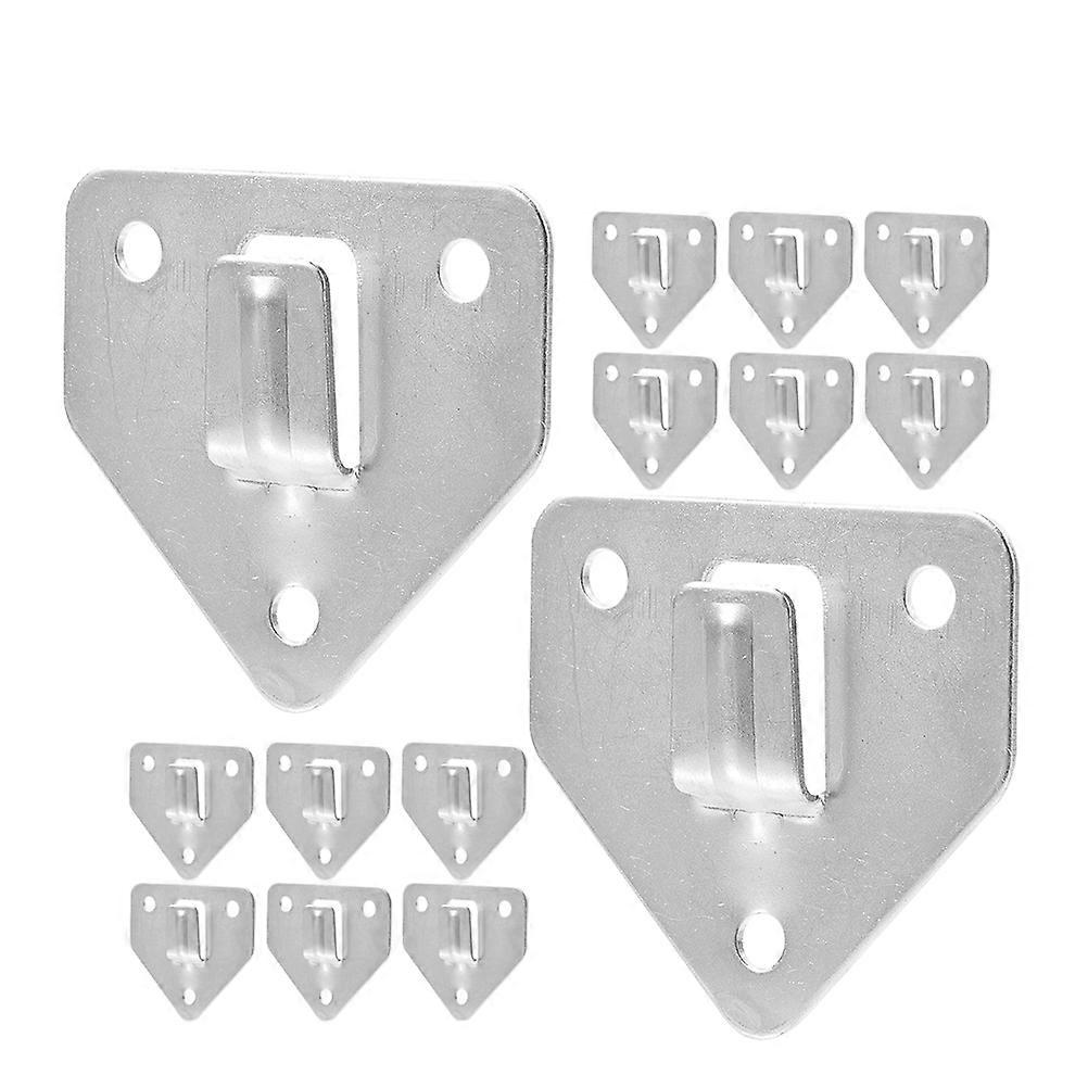 Silver Iron Fire Extinguisher Wall Bracket Holder for Home Use Easy Install Sturdy Design