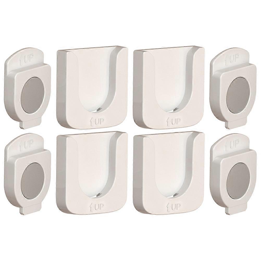 Magnetic Storage Holder Wall Mounted Remote Control Rack 4 Sets Suitable For Families Home Organization Simple Appearance