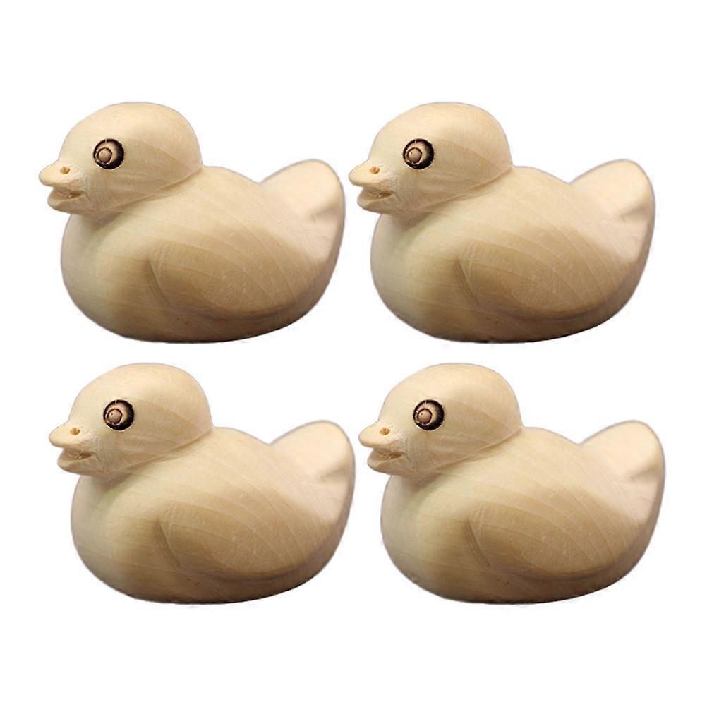 Three-Dimensional Hand Carved Wooden Charms For Crafting DIY Projects Light Yellow Pcs