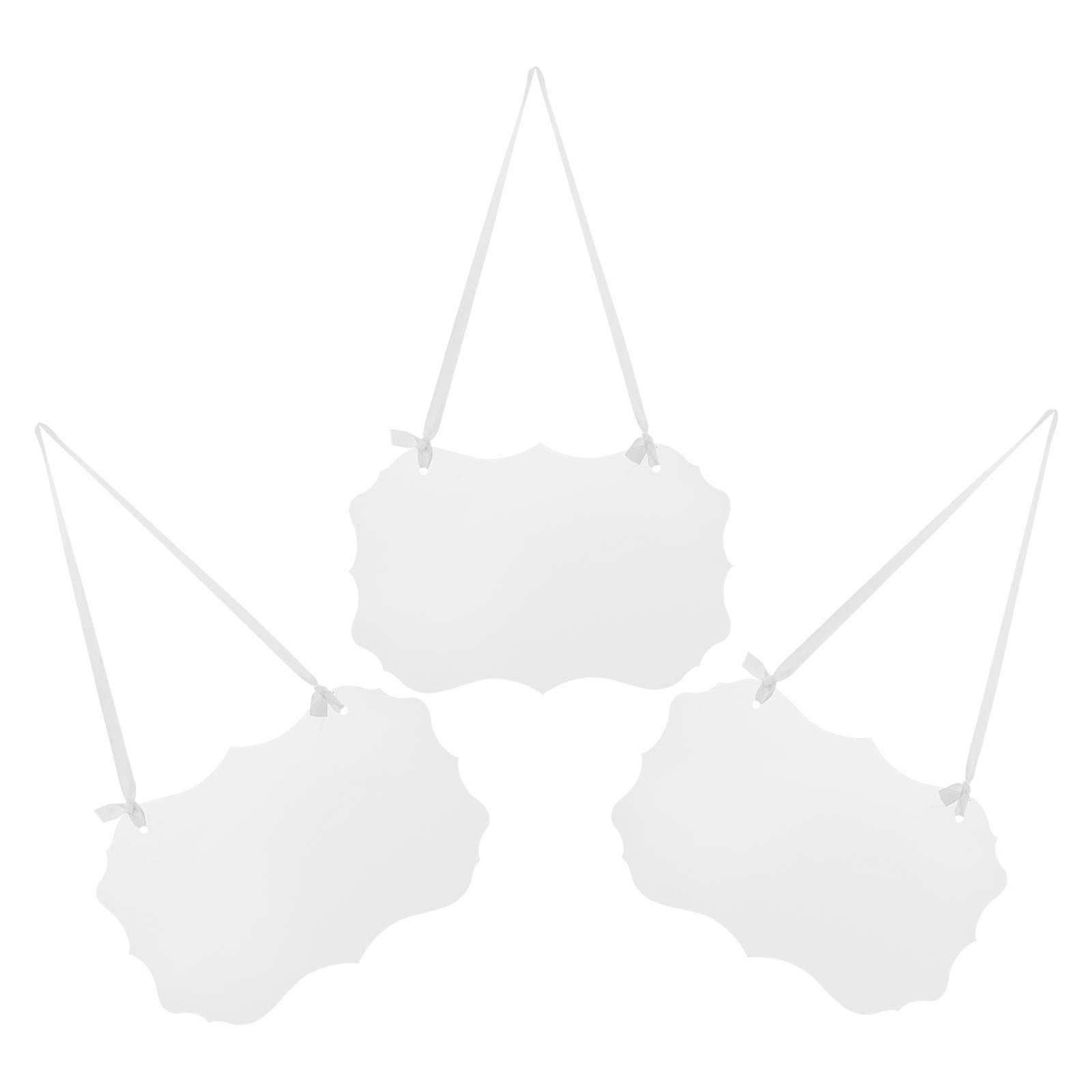 Transparent Acrylic Reserved Signs 3 Pcs For Wedding Chairs With Ribbon Suitable For Couples And Event Planners Elegant Design