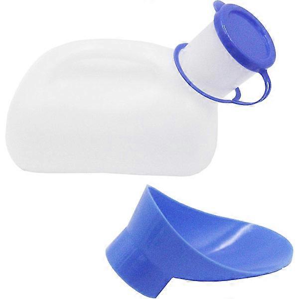 Unisex urinal with lid 1000 ml portable male/female