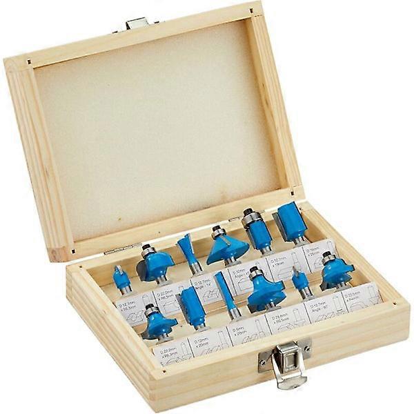 Set of 12 - Tungsten Carbide Router Bits