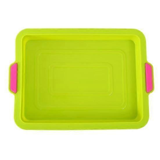 Rectangle Non-stick Cake Bread Silicone Baking Tray Pan Mold DIY Bakeware Tool