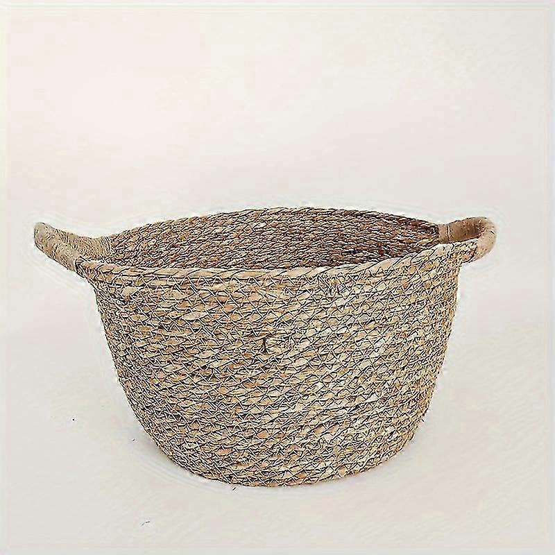 Rustic Woven Picnic Basket - Handmade British Garden & Bath Storage with Charm