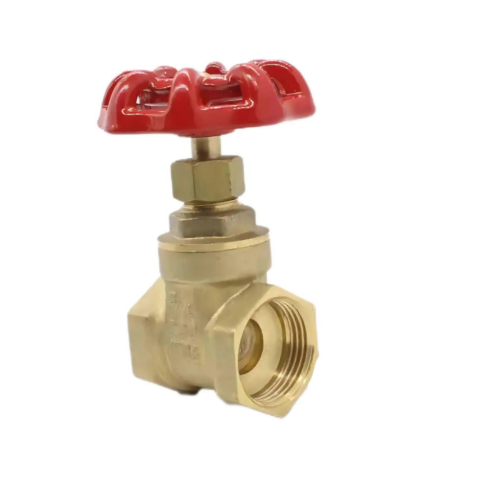 Manual 3inch brass shutoff valves, twoway shutoff valves with internal thread and yellow steel handwheel DN80