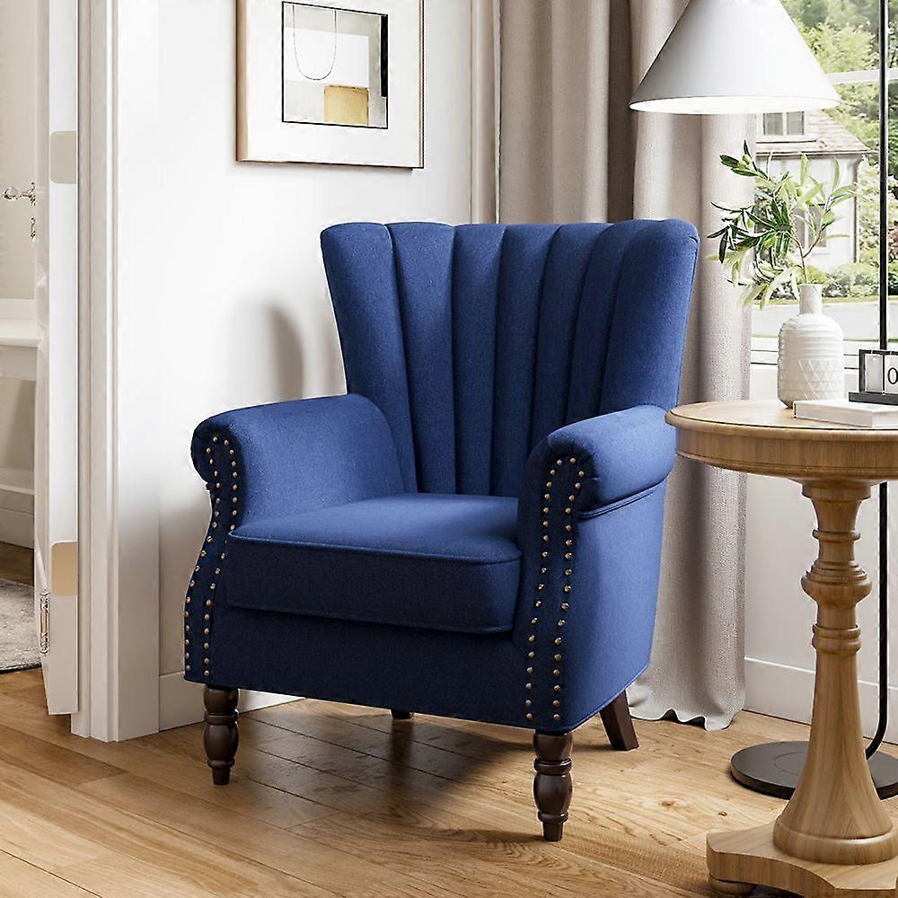 Armchair Wingback Tub Chair Single Sofa , Blue