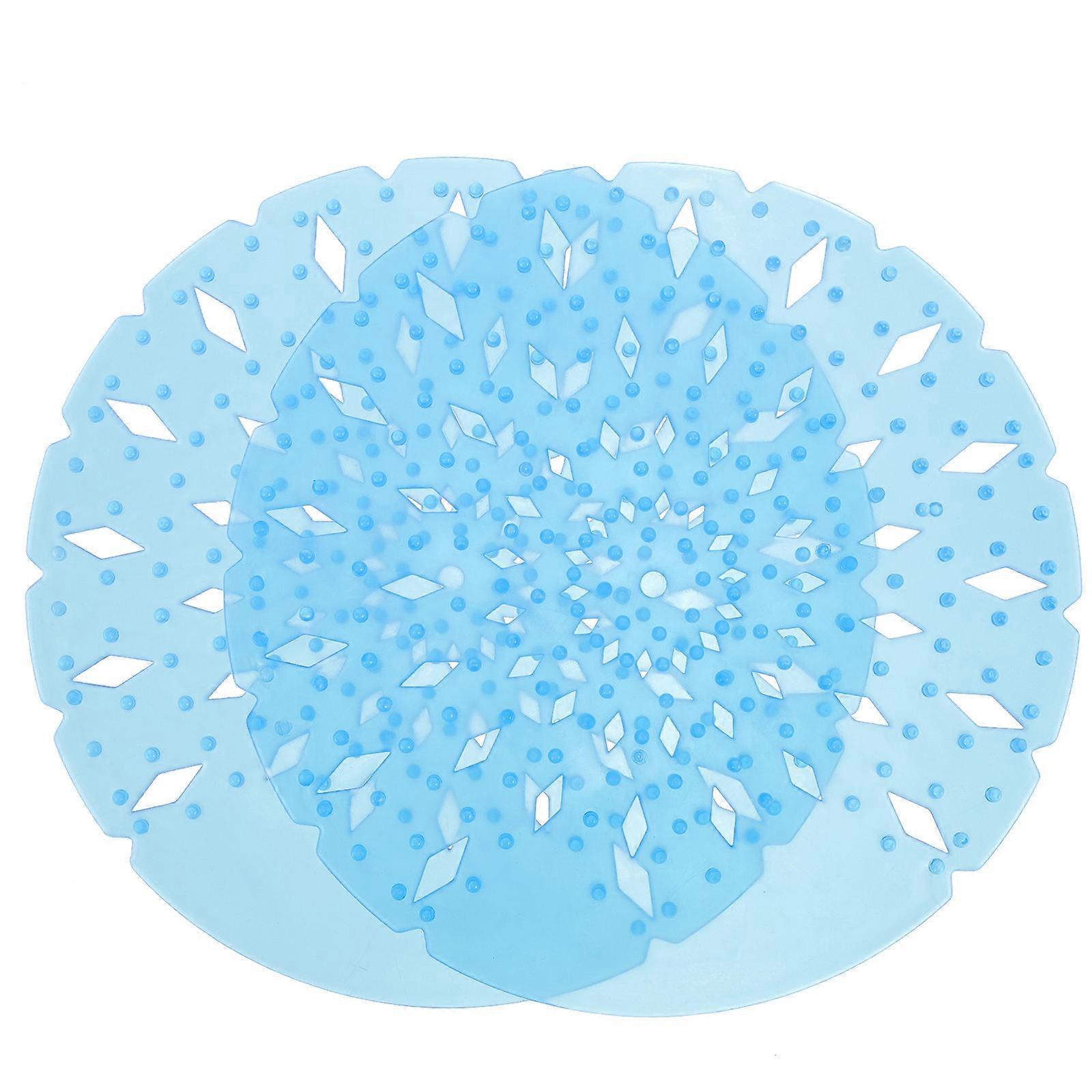 Effective Deodorizing Urinal Screen For Men Toilet Blue Mats With Anti-Splash Design 2Pcs