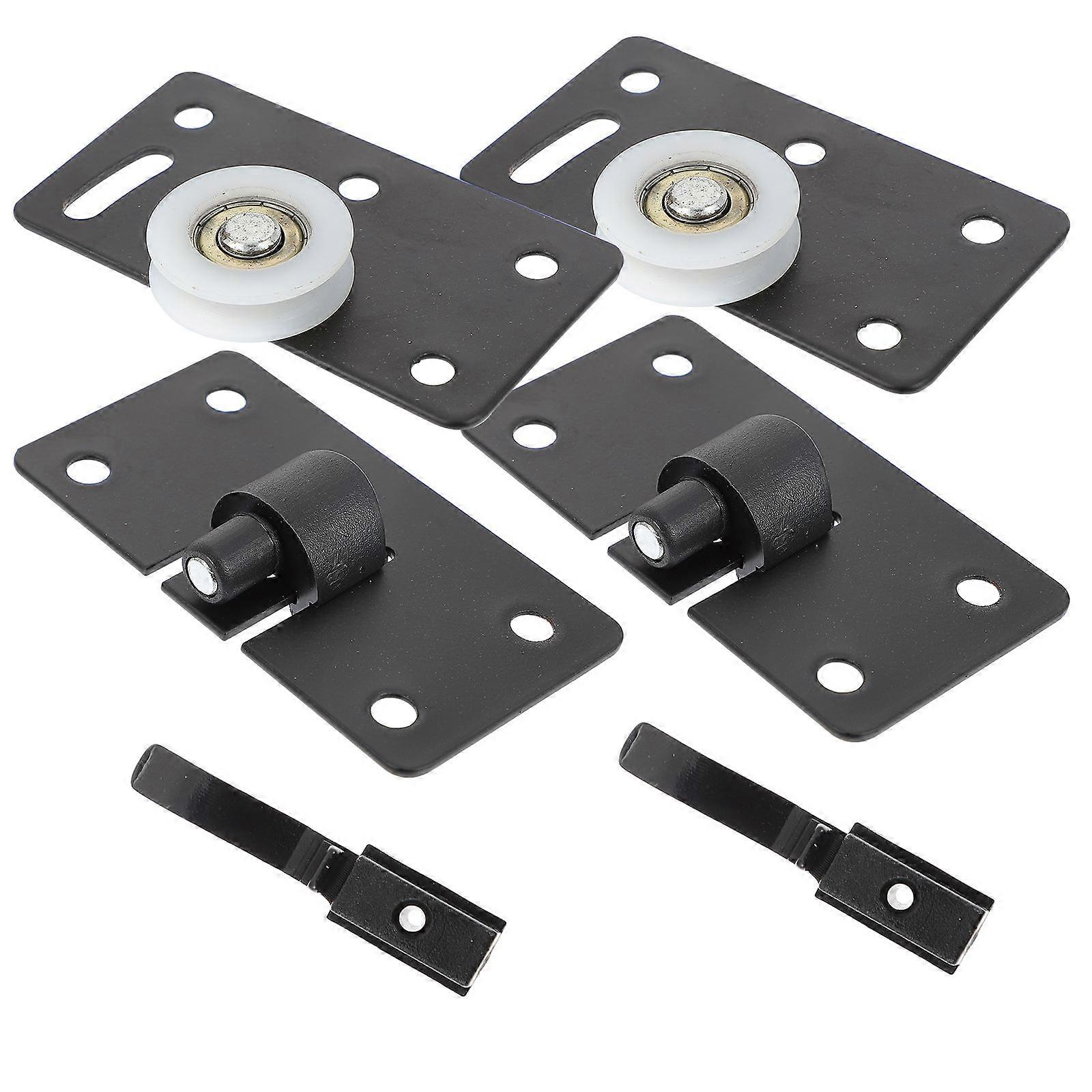 Cabinet Door Pulleys 4 Sets Featuring Wear-resistant For Practical Use In Stores And Warehouses