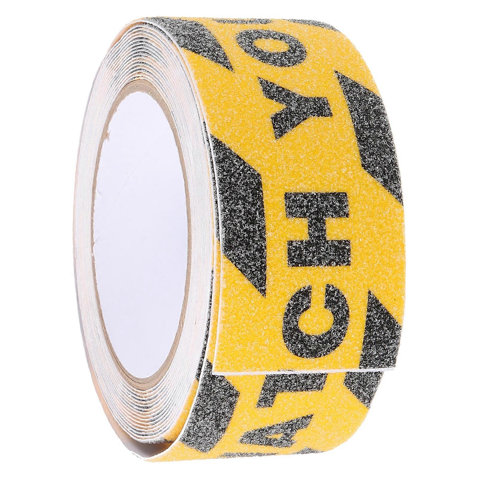 Adhesive Warning Tape Roll Slip Resistant Floor Decal for Stairs, Non Slip Safety Sticker for Slippery Surfaces, Easy Installation