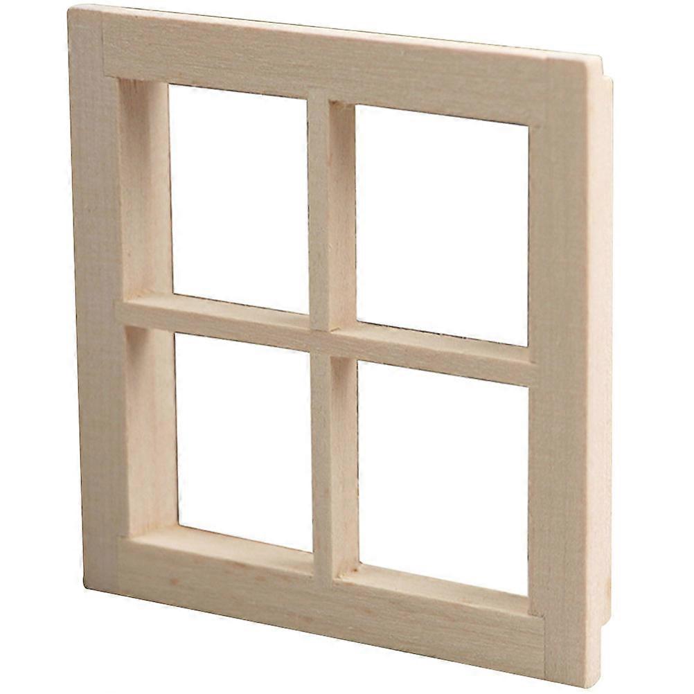 Wooden Miniature Furniture for Dollhouse Accessories Khaki Color Handcrafted Durable and Delicate Decor 6.5x4.2 Inches