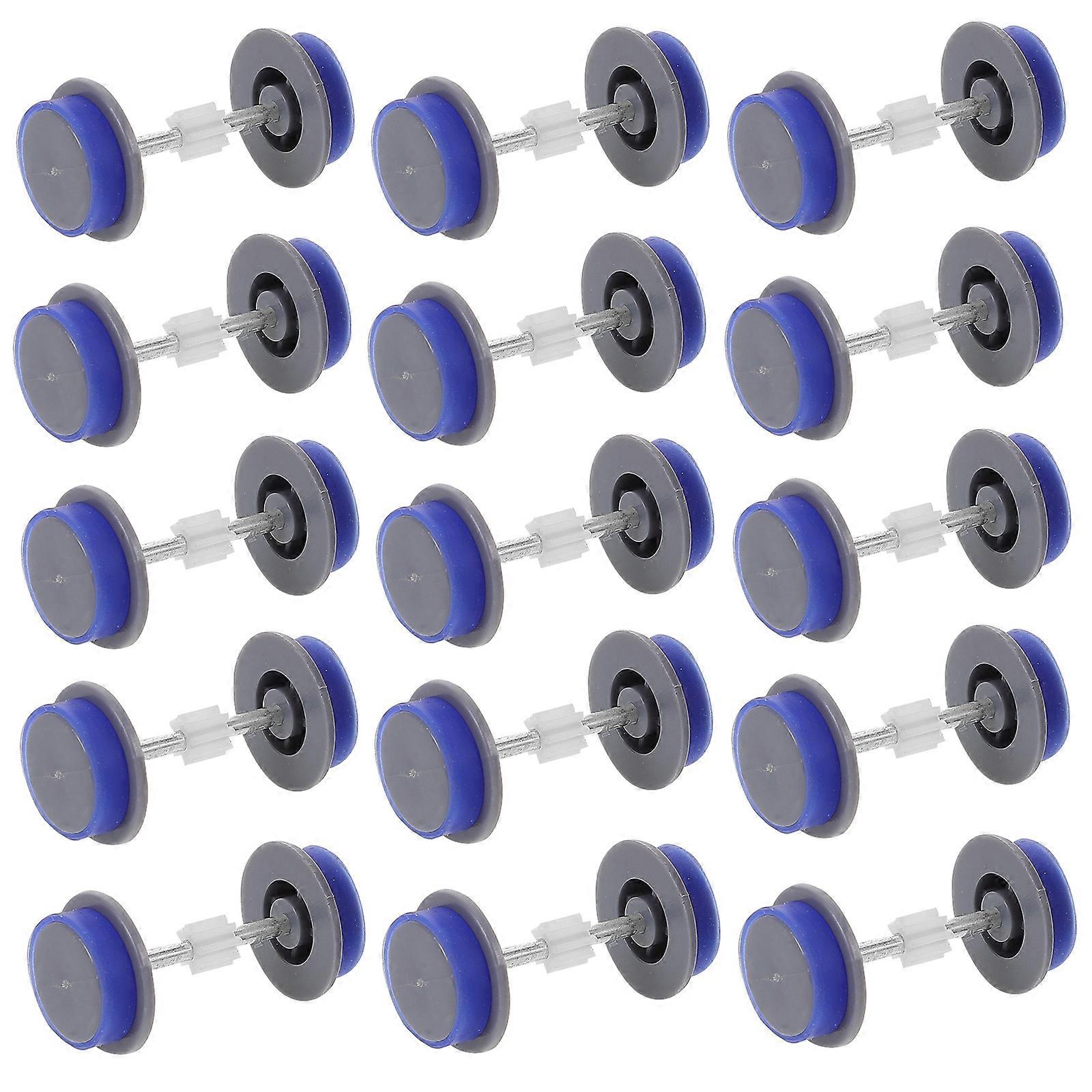 15pcs Train Model Wheels Replacement Parts for DIY Crafts Repairs – Authentic Detailing, Quick Installation Plastic Accessories for Hobbyists