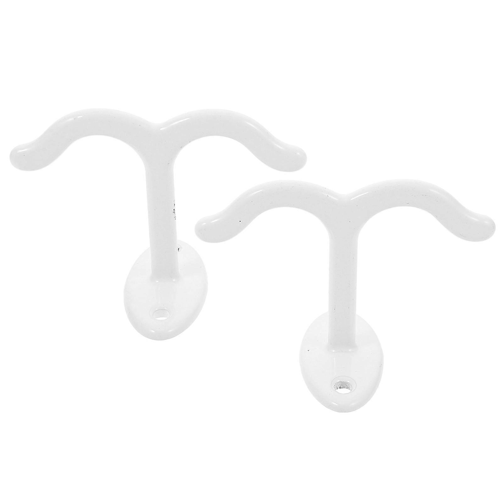 Multi-Use Under Shelf Metal Hangers For Cabinets With Simple Design Ideal For Clothing Storage 2Pcs