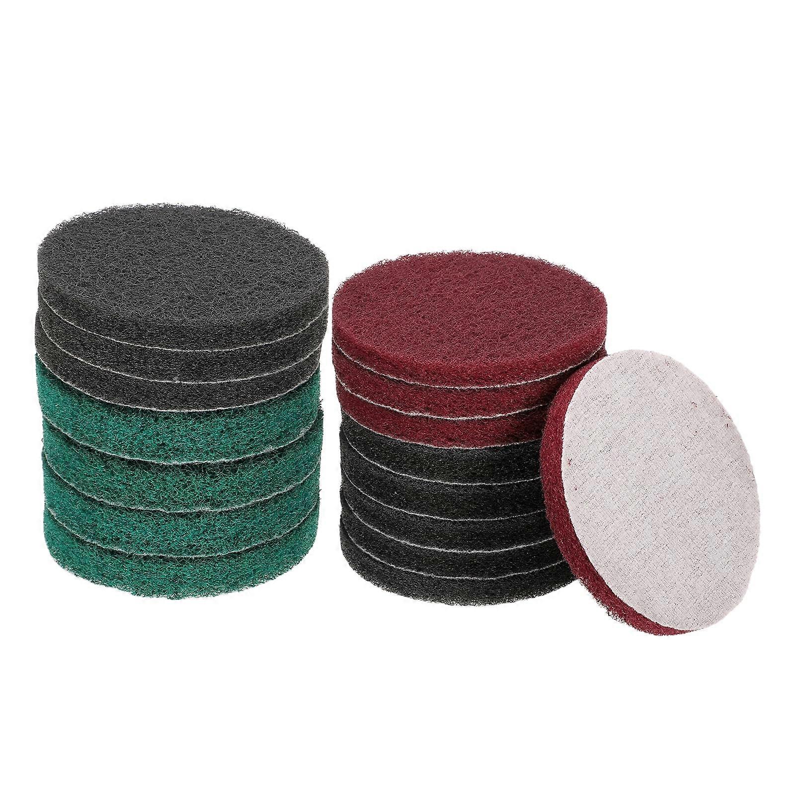 4Piece Scouring Pad Set – 180 to 1200 Grits – 4Inch Drill Brush for Sanding and Cleaning