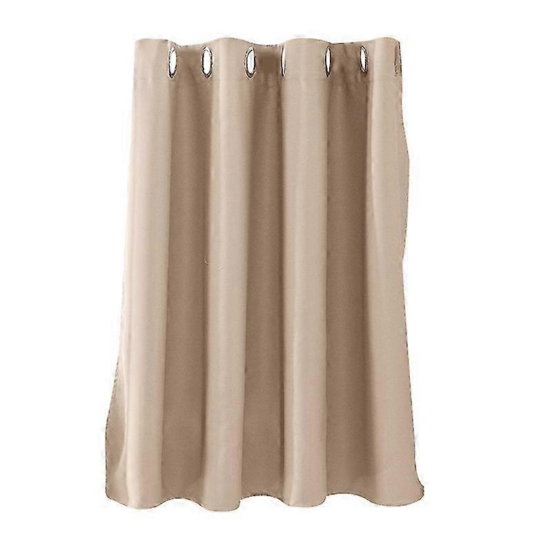 Window Curtain Kitchen Blocking Drapes Home Decor 132*90cm Beige