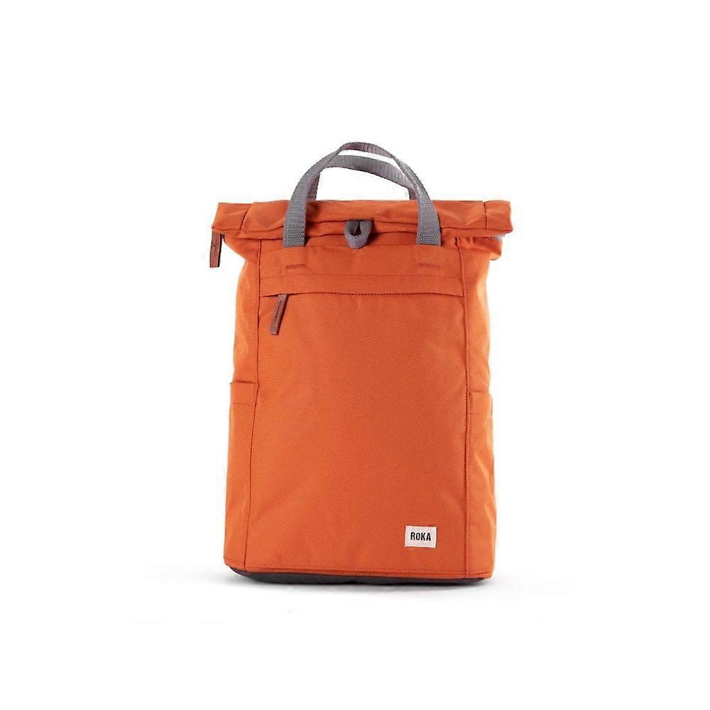 Roka London 包袋 Finchley 原子橙色中号再生帆布