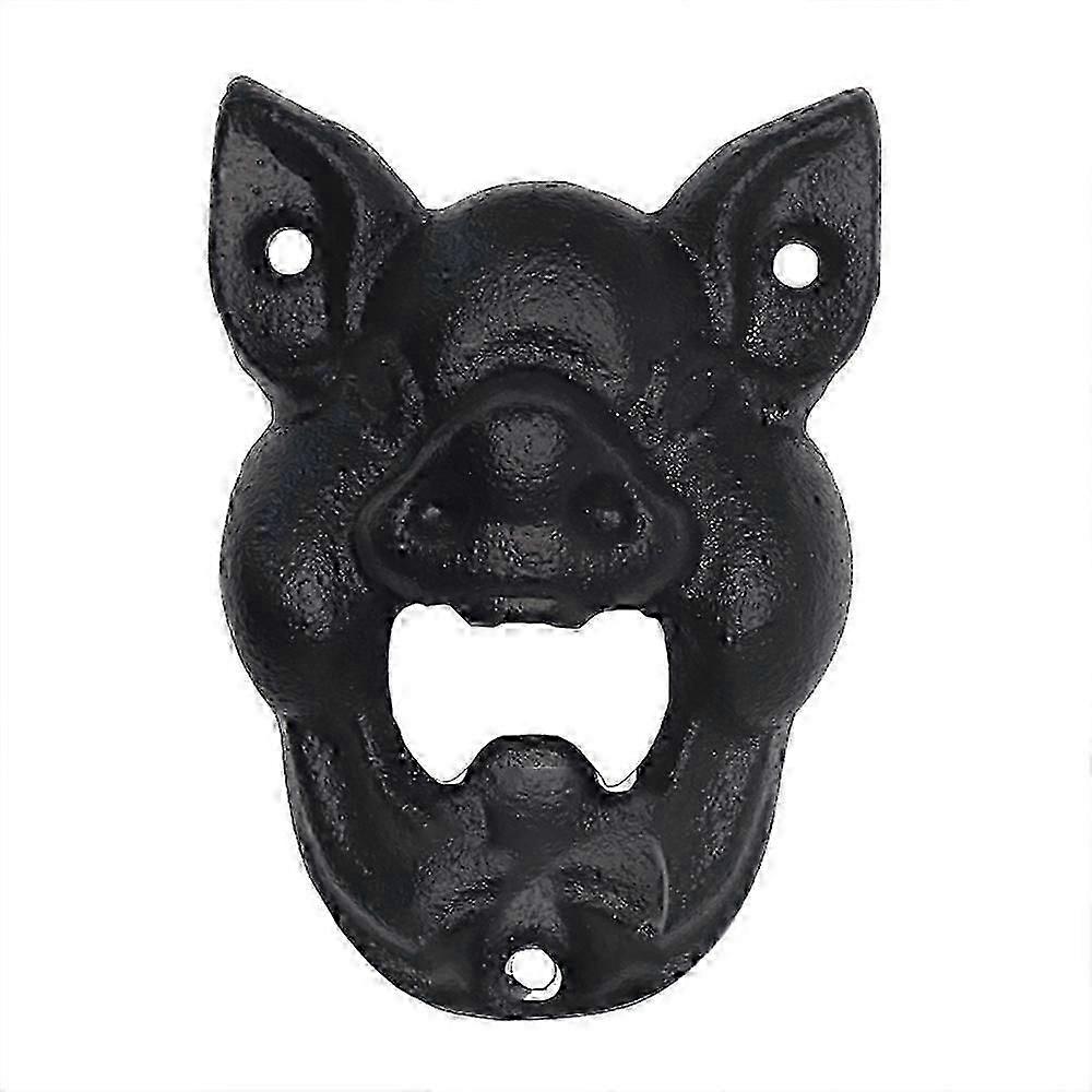 Cast Iron Wall Mounted Pig Bottle Opener