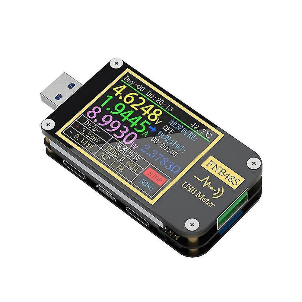 FNB48S Tester napięcia pojemnościowego USB Miernik prądu Monitor Analizator wykrywania mocy Narzędzia do testowania