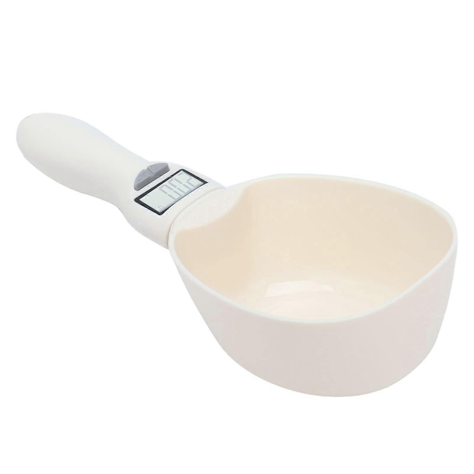 Digital Food Scale, High Precision Electronic Spoon Scale for Kitchen and Pet Food, Compact Design, Accurate Measurements