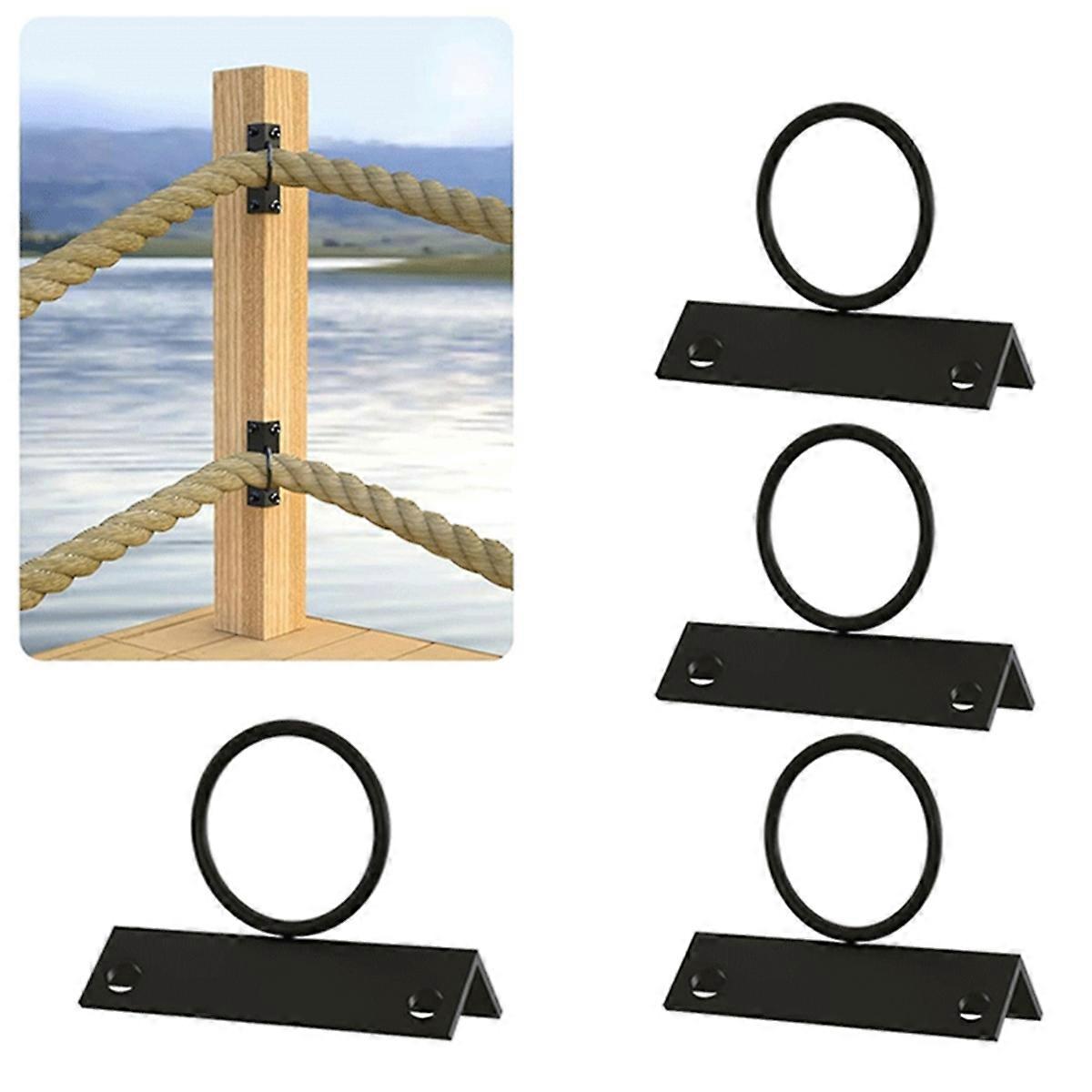 4Pack 2inch Rope Support Holder for Corner Post Drop Ring Brackets