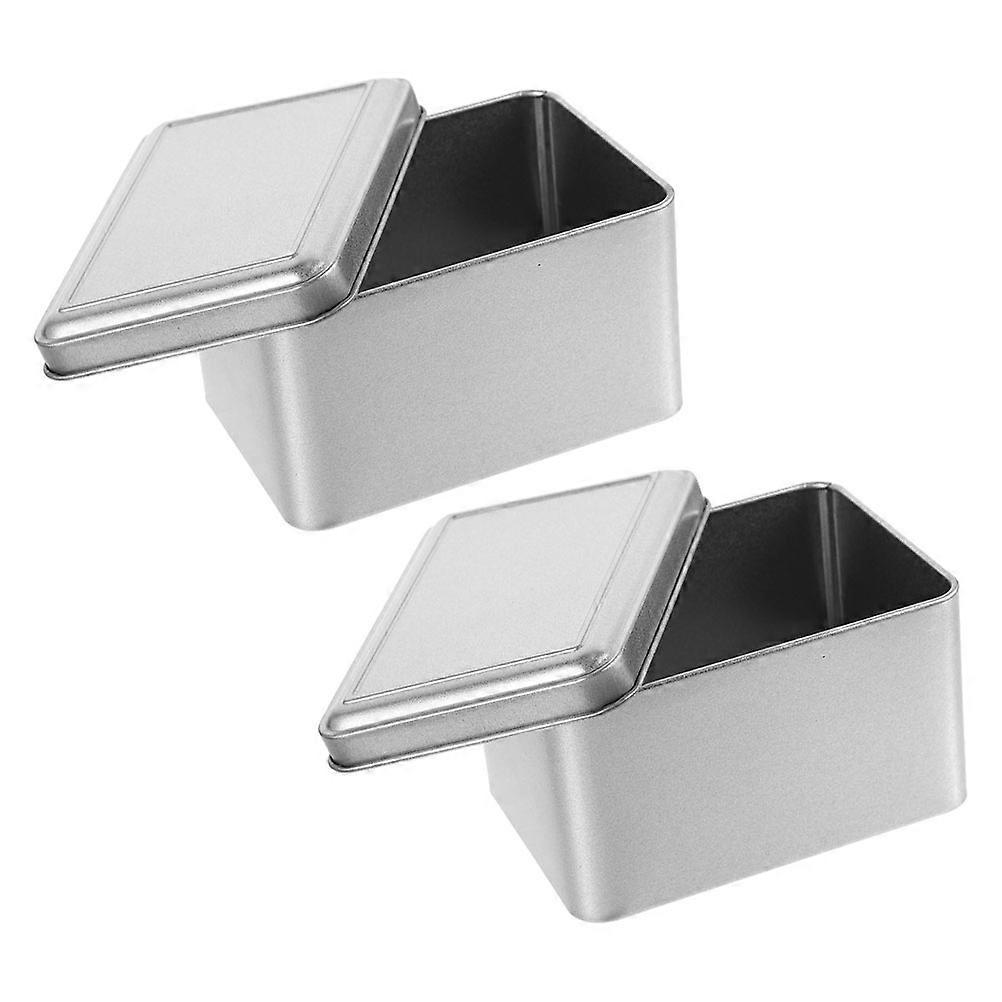 2pcs Tea Storage Jar Loose Leaf Canister Snack Container Coffee Bean Holder Tea Tin