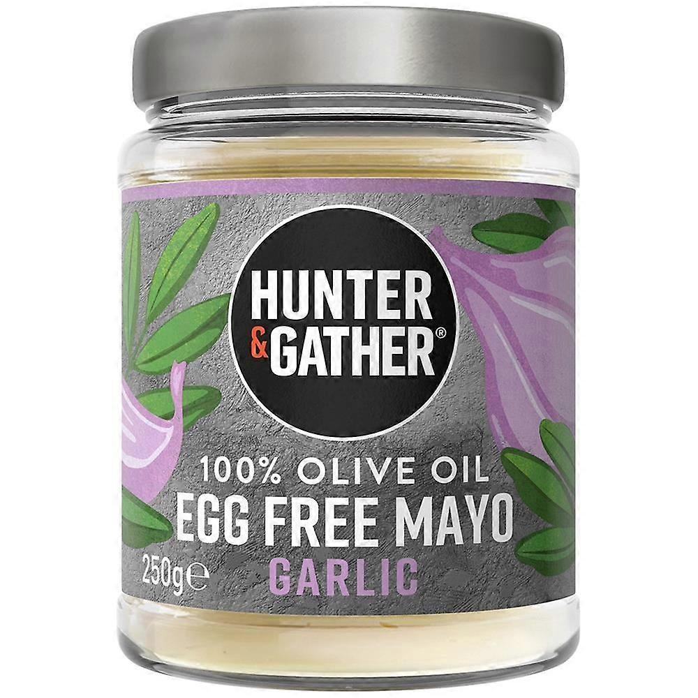 Hunter and Gather Egg Free Garlic Olive Oil Mayo 250g - 3 Pack