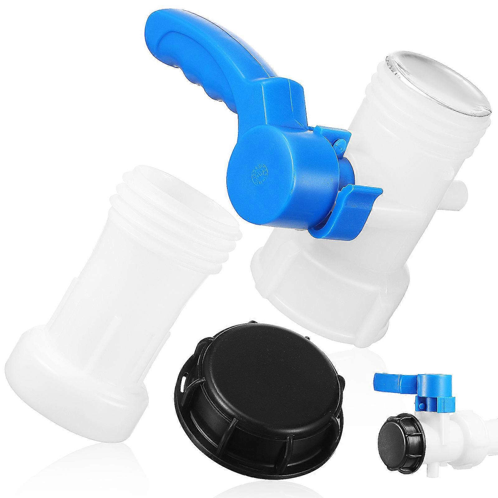 Tank Fill Valves Outlet Valve for Rainwater Tanks with Assorted Color Plastic Material for Drainage 2 Pieces Per Set