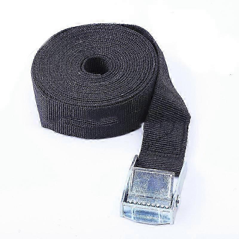 4 Pieces Ratchet Lashing Straps, Tension Straps, Adjustable Retaining Straps with Buckle for Fixing Motorcycle/Car/Bicycle/Luggage-25mm*5m