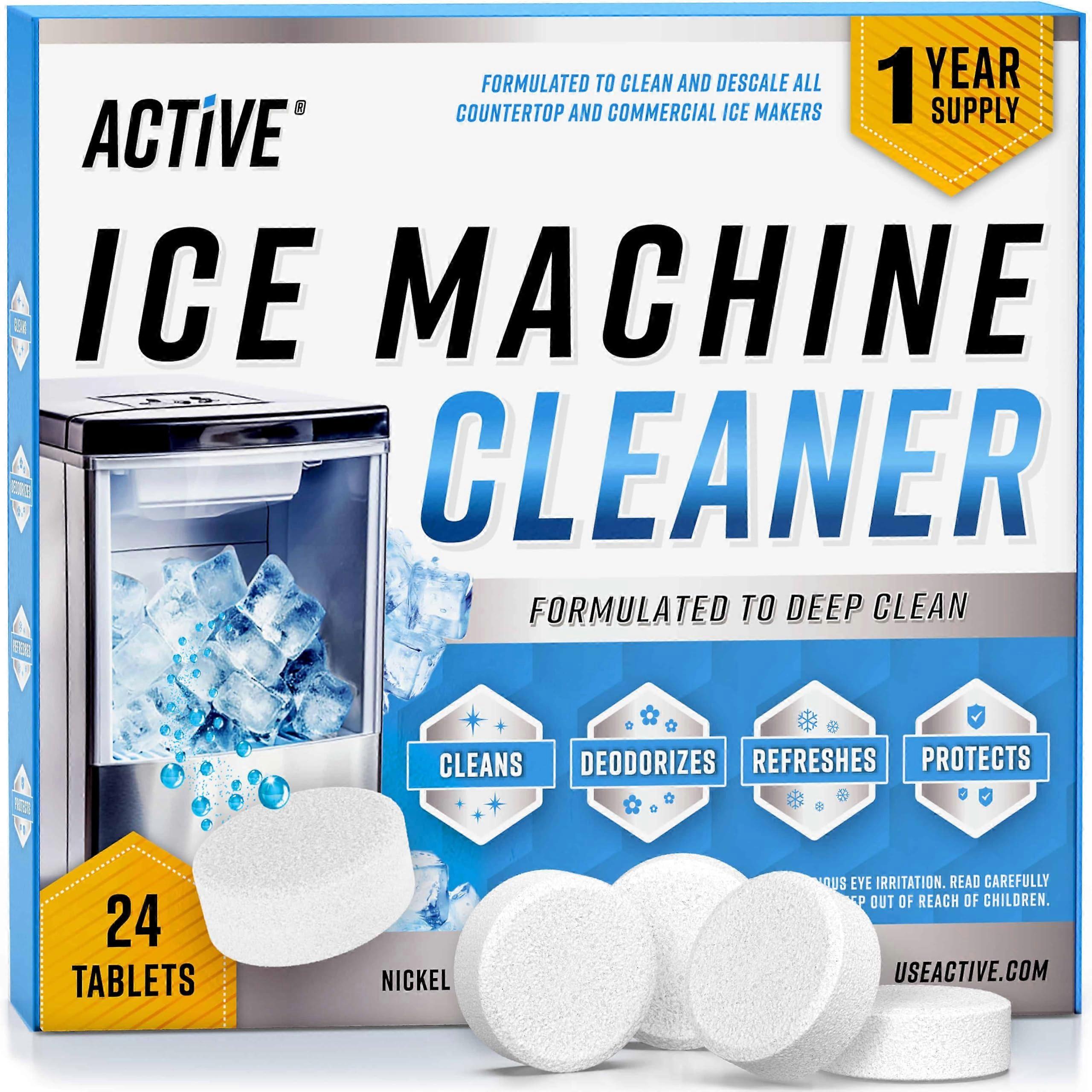 Ice Machine Cleaner Descaler, 24 Tablets, Compatible With Frigidaire Opal, GE Profile, KitchenAid Nugget Ice Makers