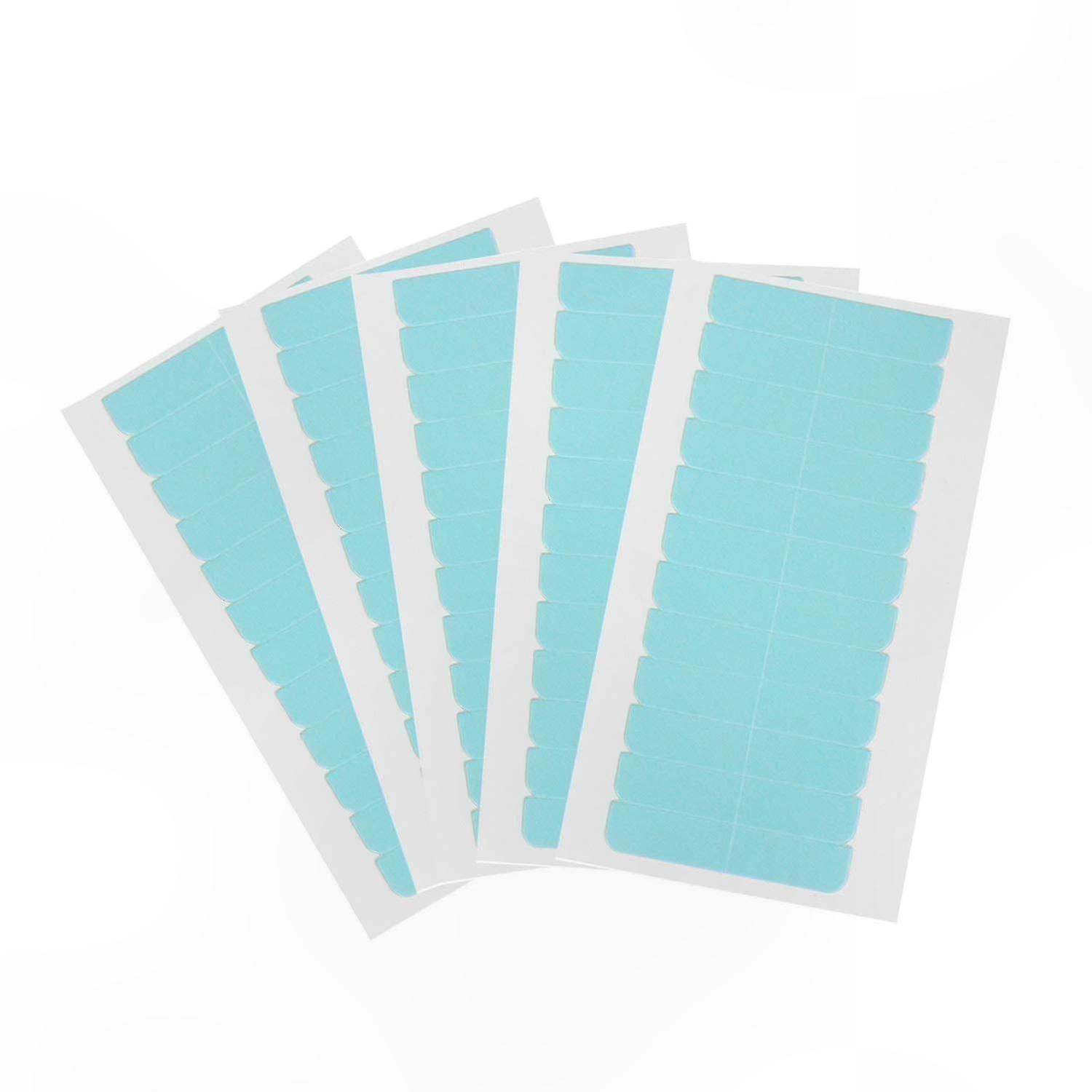 Double-Sided Adhesive Strips for Hair Extensions, 120-Pack Replacement Tapes for Tape-In Extensions