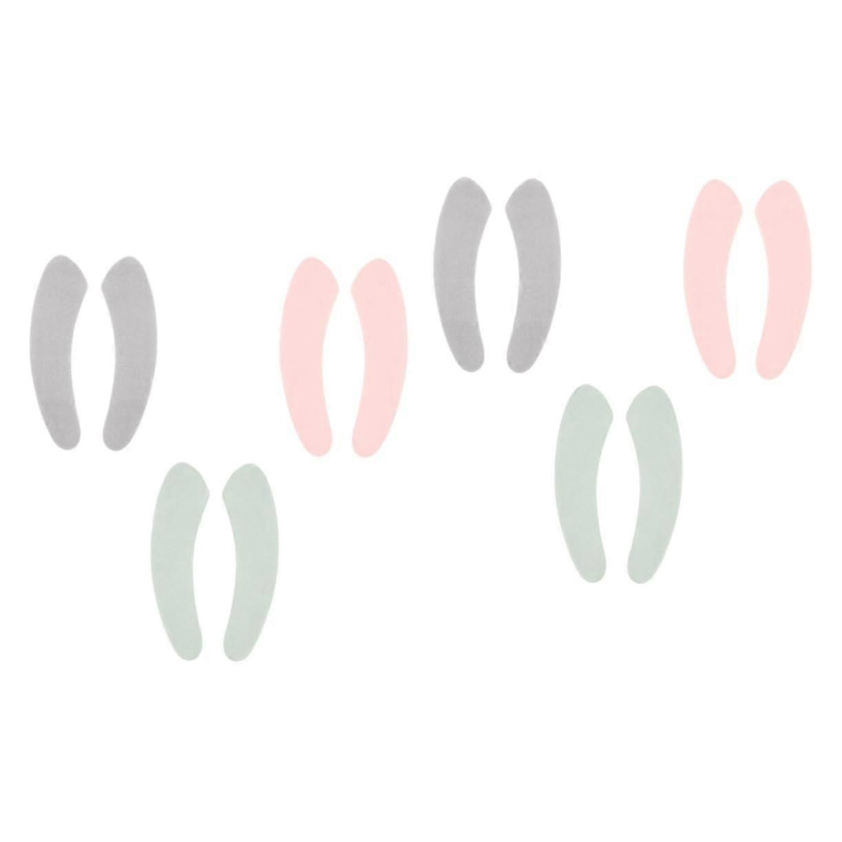 6 Pairs Washable Self-Adhesive Toilet Seat Pads, Soft Reusable Grey Mats for Home Bathroom Use, Suitable for All Ages