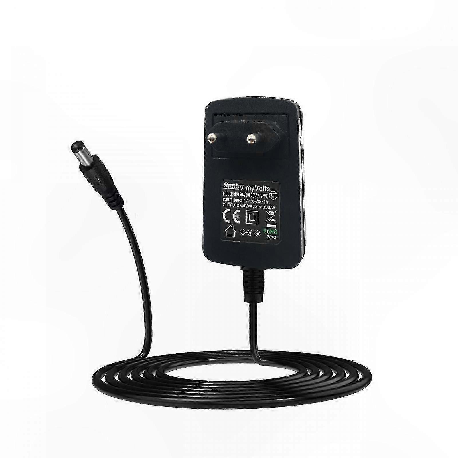 15V Power Supply Replacement for Digital Pianos with Compatibility for Korg B2S and B2SP Models