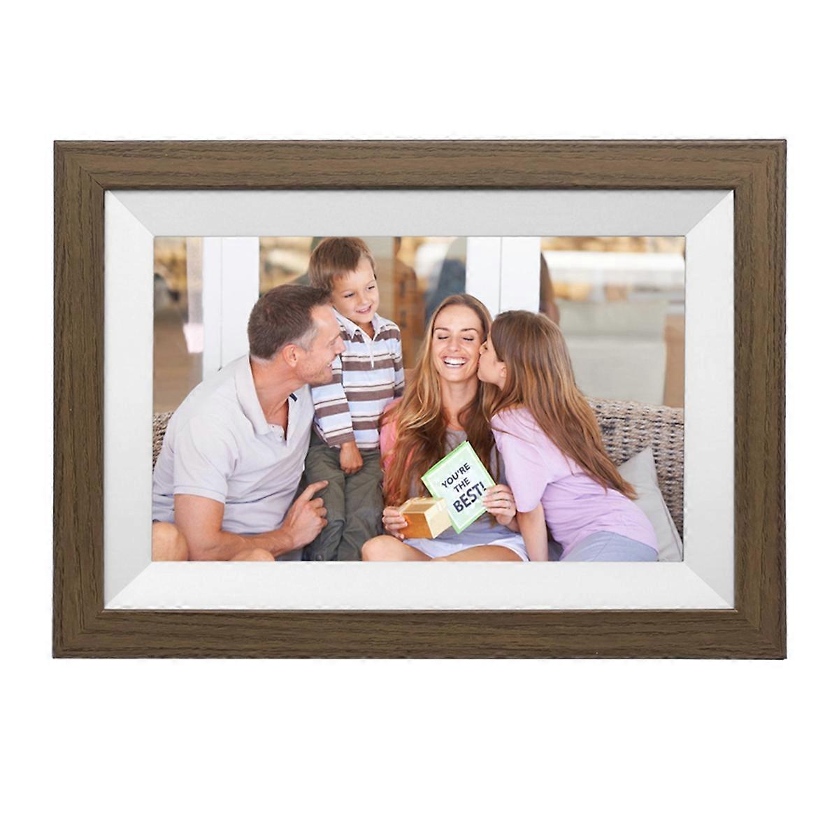 10.1 Inch WiFi Digital Picture Frame 1280x800 IPS HD Smart Cloud Photo Frame Auto-Rotate Wall Mountable 32GB UK Plug