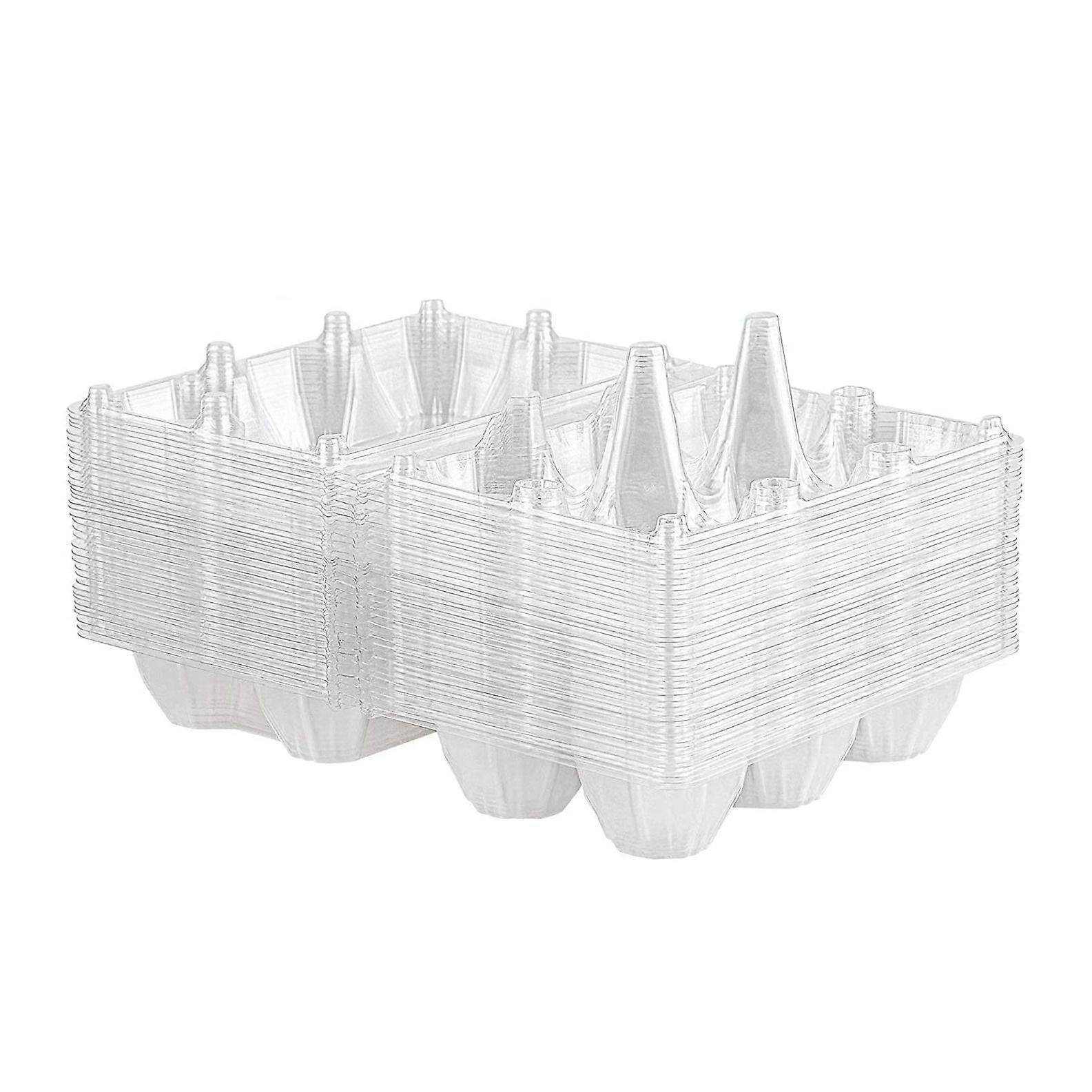 36Pcs Egg Cartons Clear Plastic Egg Holder Storage Container Egg Tray for Pasture,Refrigerator Stor