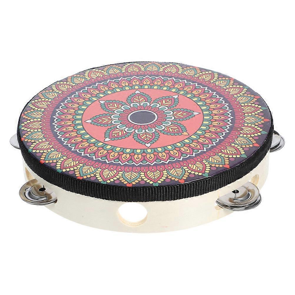 Musical Rhythm Tambourine Hearing Development 15.00X15.00X4.50CM Size Children Beginners 1Pack