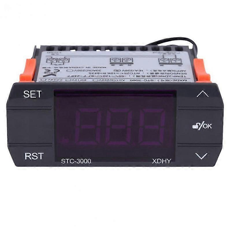 STC-3000 110V-220V 30A Press Digital Temperature Controller Thermostat with Sensor Controlling Tool