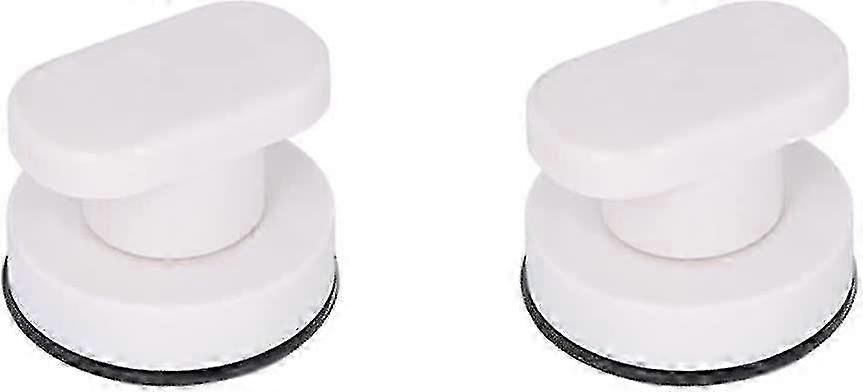 Paquet de 2 poignées de porte à ventouse robustes - Poignée de porte antidérapante portable pour une ouverture facile - Édition blanche 0909