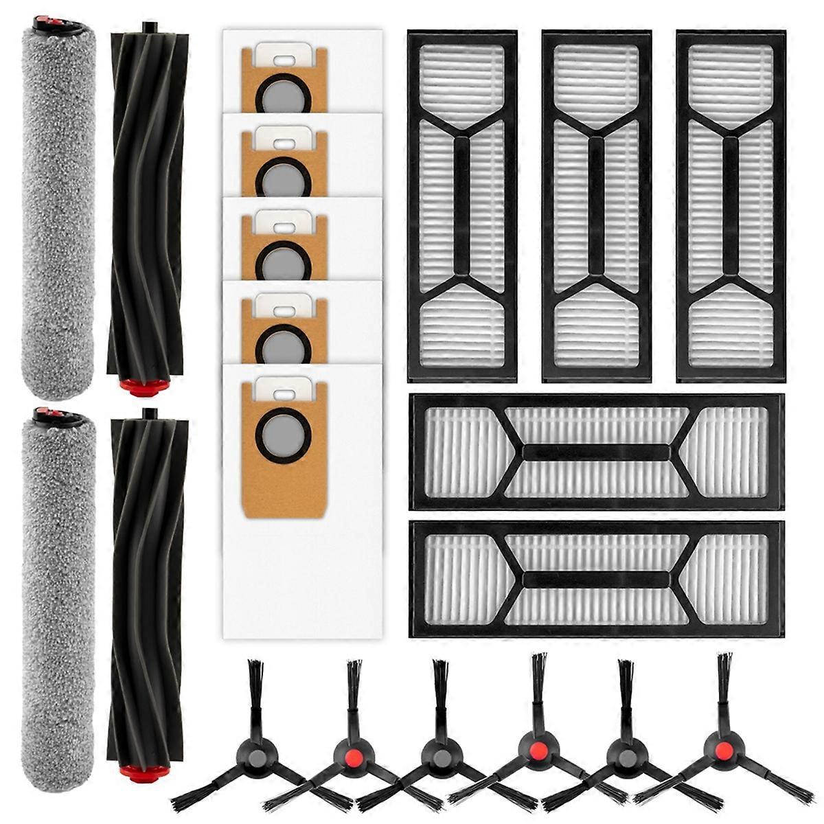 Replacement Parts for Omni S1 Pro Robot Vacuum Cleaner,Roller Brushes, Roller Mops,Side Brushes,Dust Bags,Filters