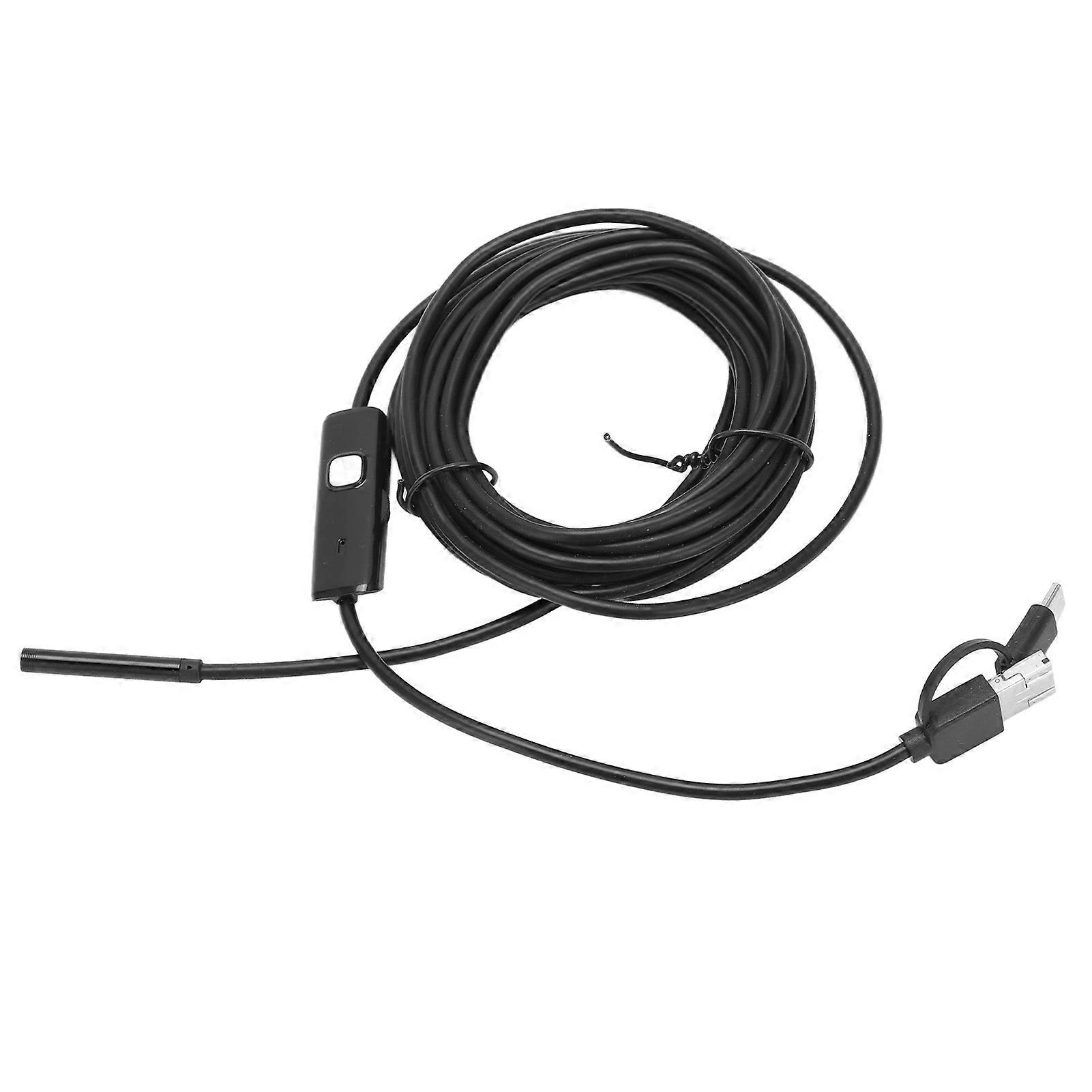 AN100-5.5 5.5mm 5m Flexible Endoscope USB Borescope for Android