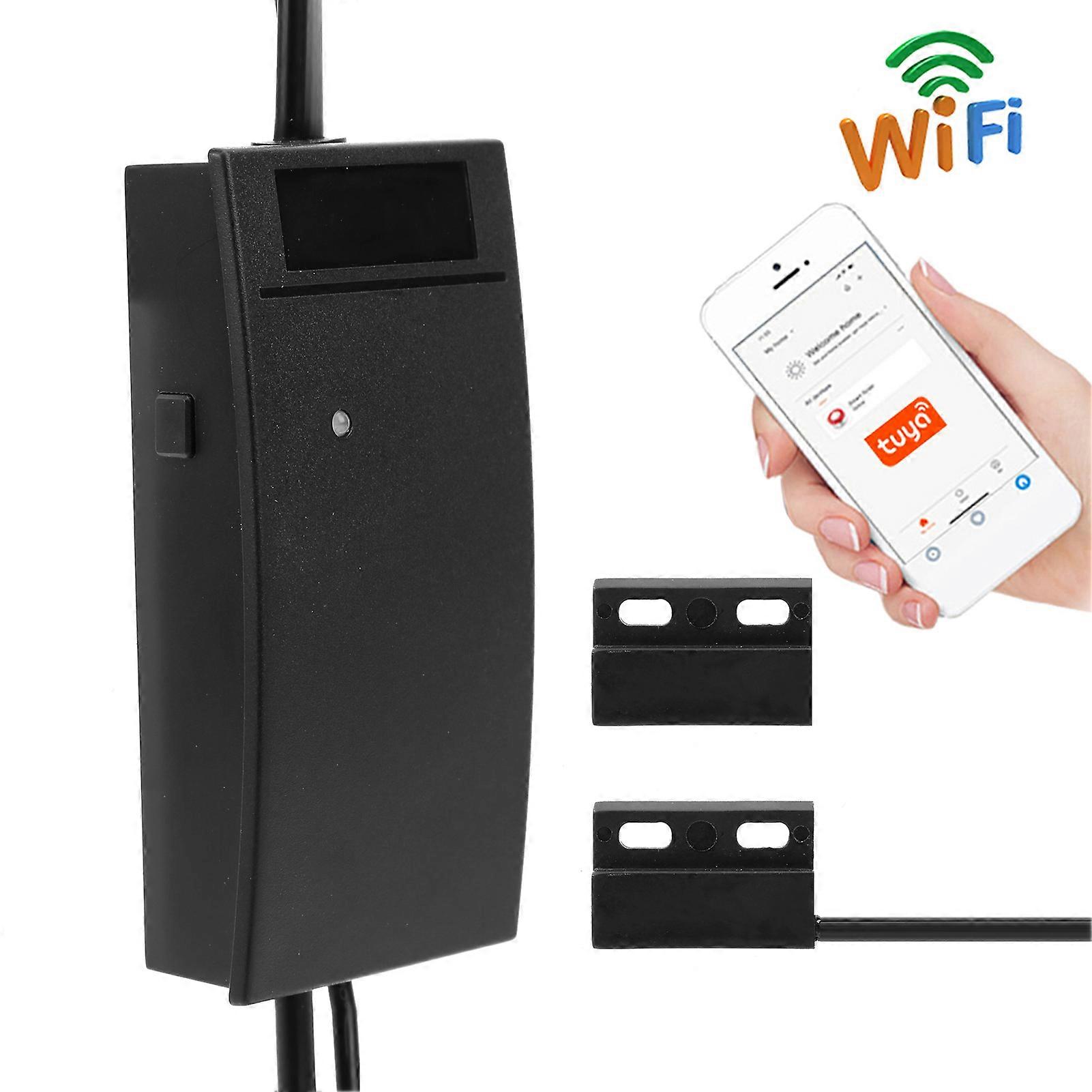 Smart Garage Door Remote Control Bluetooth WIFI Black 100-240V US Plug