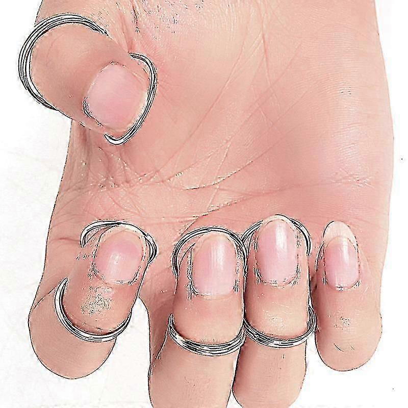 8pcsギター部品ギターフィンガーピックプッシュステンレススチール