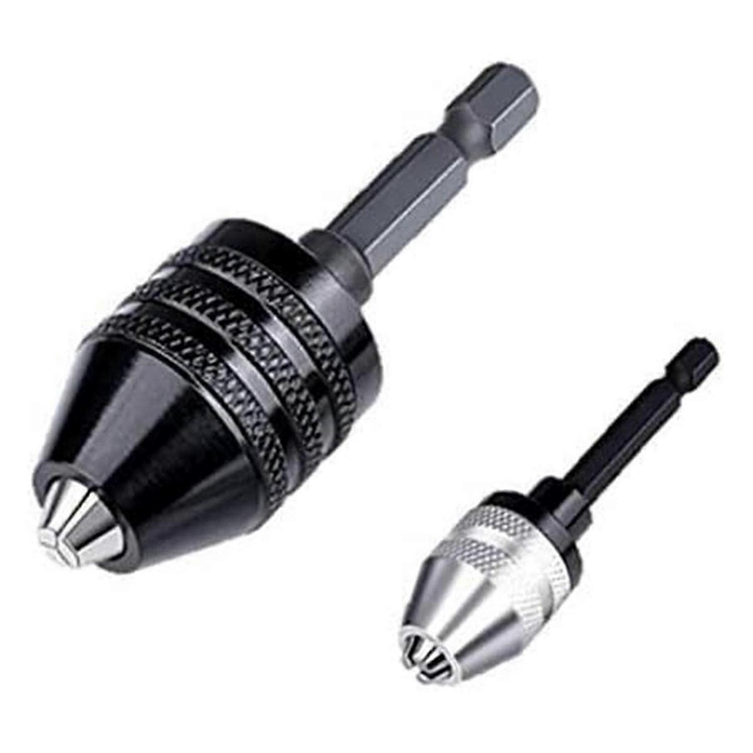 Drill Chuck Adapter - 2Pcs Drill Chuck for Impact Driver