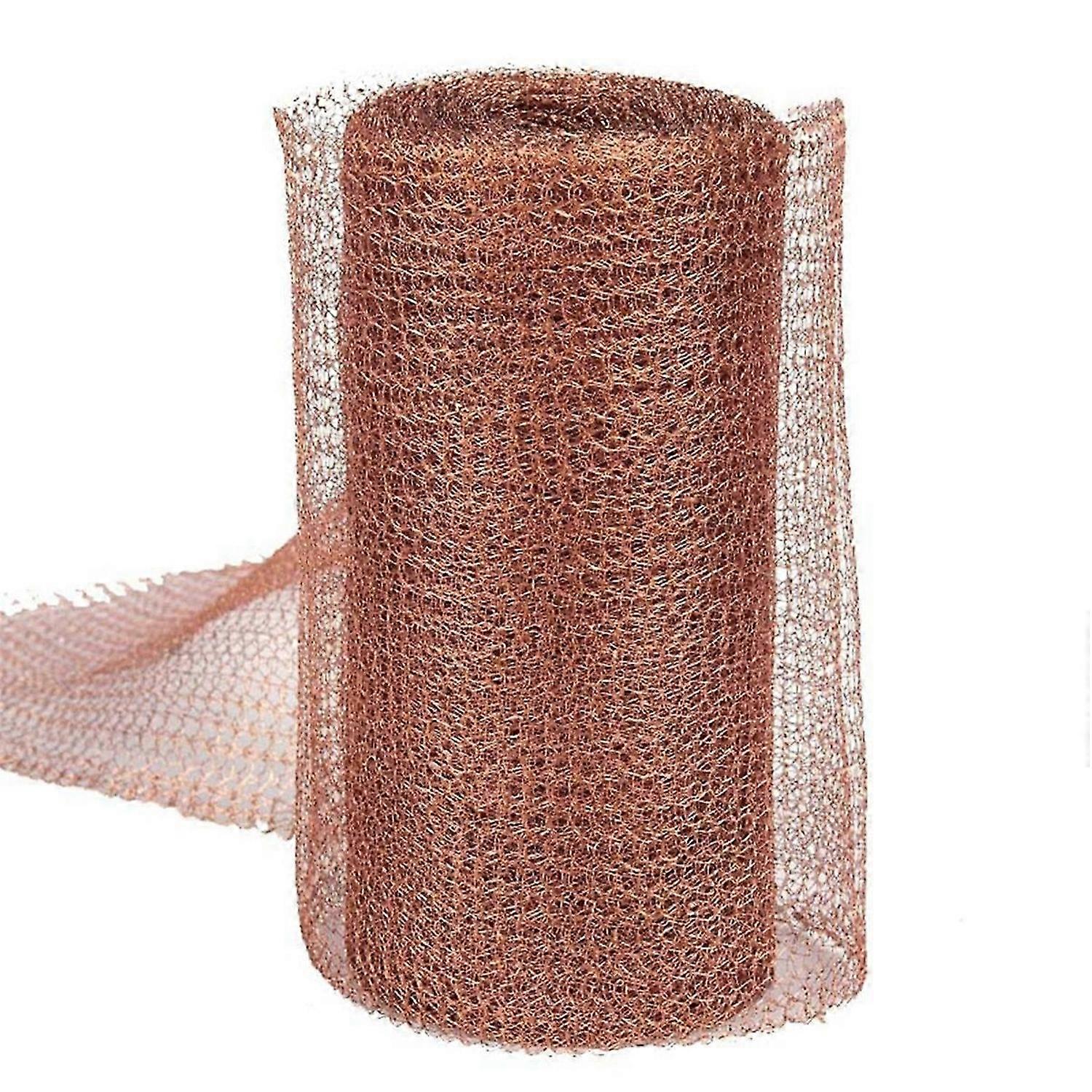 Copper Mesh Rodent Control Kit 5In x 35ft Rustproof Copper Wool Blend